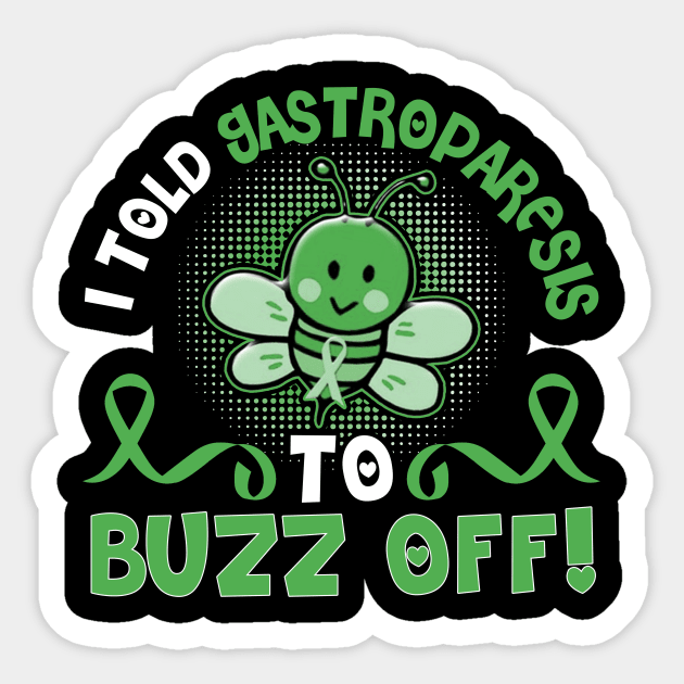 funny gastroparesis bee warrior Sticker by TeesCircle